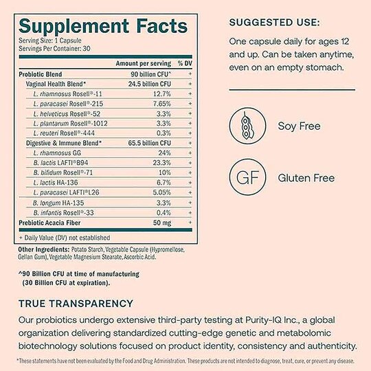One Daily Women's Probiotic, TGR